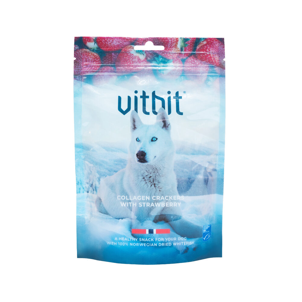 Vitbit Collagen Crackers - Strawberry - 70 g