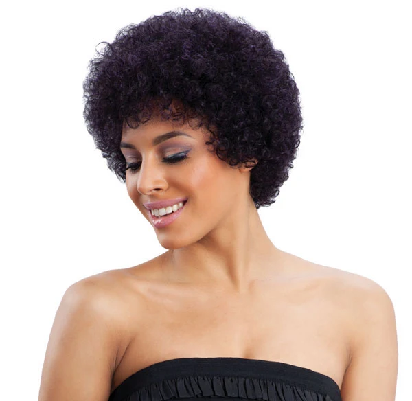 Milkyway Saga 100% Remy Human Hair Wig BUBBLE PINK
