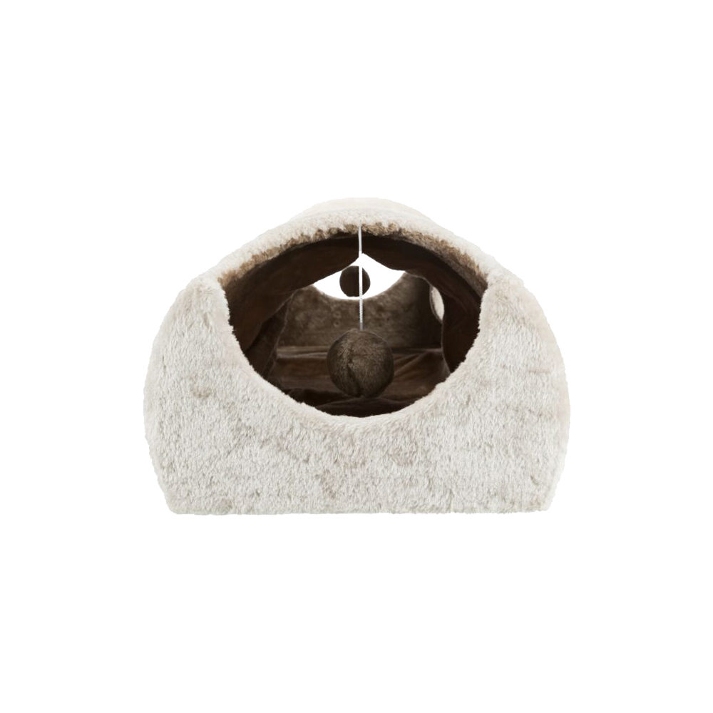 Trixie - Cat Scratching Tunnel - Plush/Sisal - 110 × 30 × 38 cm