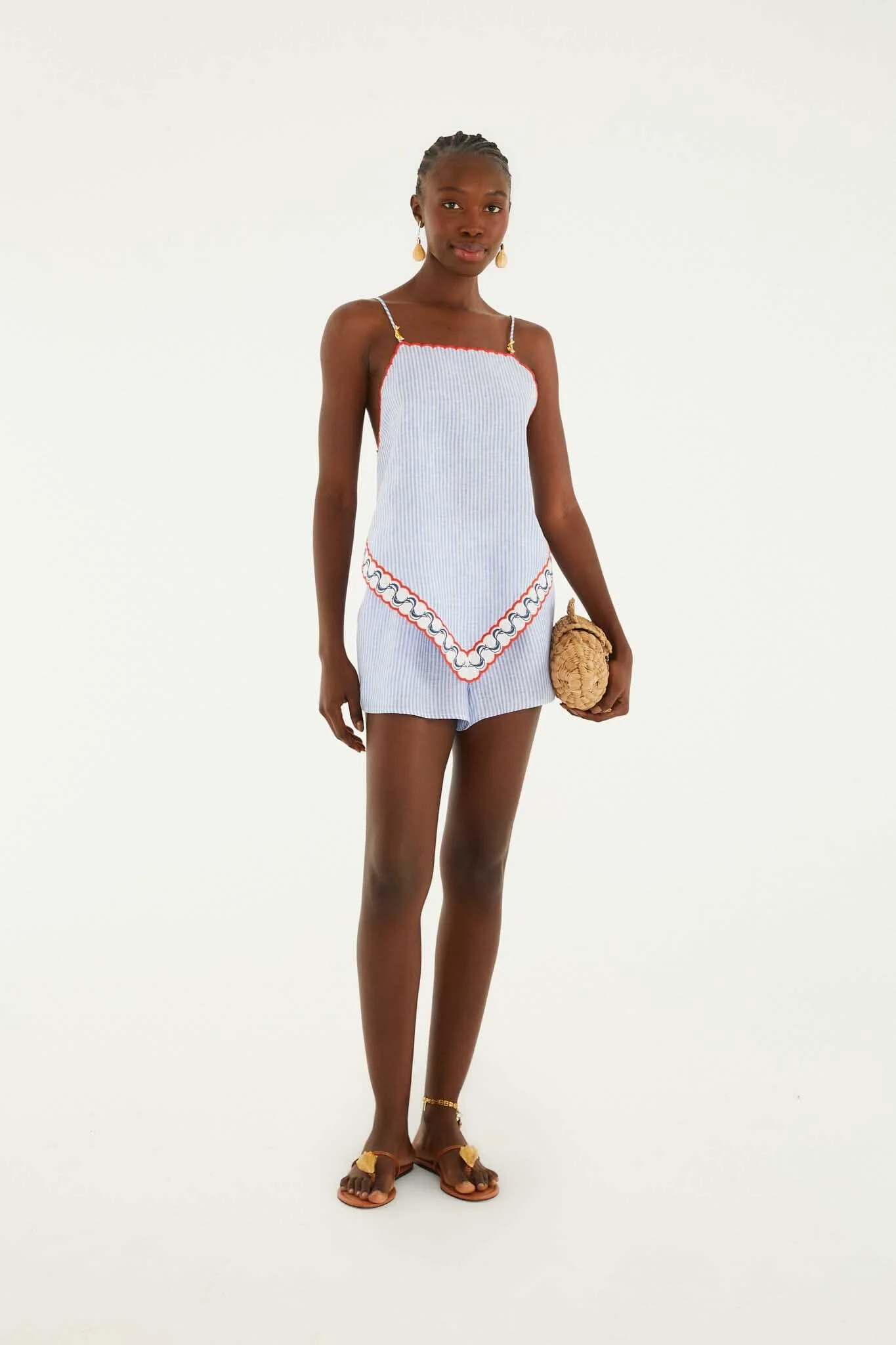 Shorts With Embroidery Detail