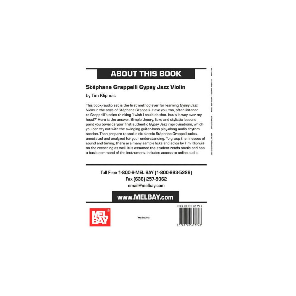 Mel Bay Stéphane Grappelli Gypsy Jazz – Thomann Ireland