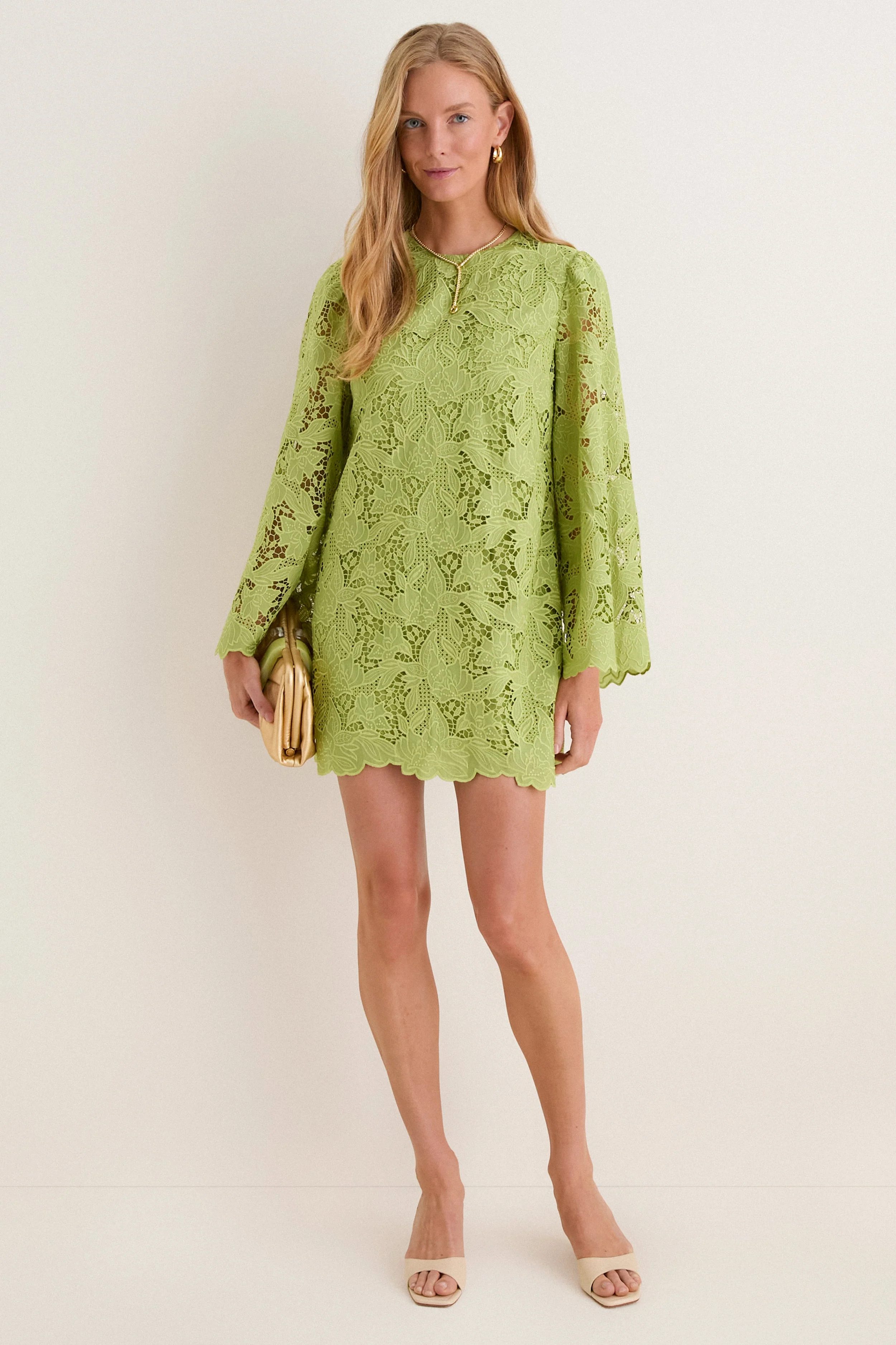 Olive Lace Livvy Mini Dress