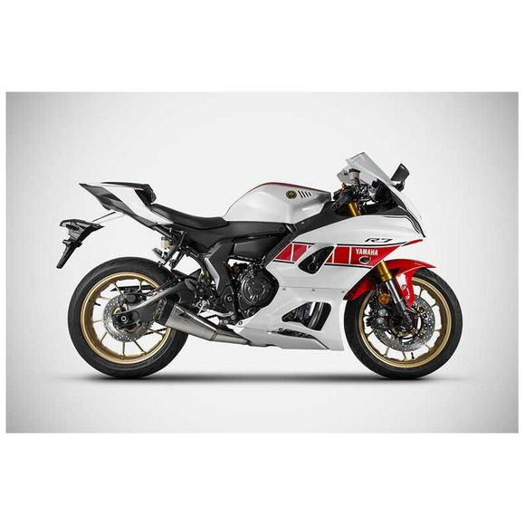Complete Zard 2 IN 1 RACING Line - stainless steel tipYAMAHA 700 R7 - 2021 - 2023Ref: Zad00937A / Zyh107S00Ssr-Std