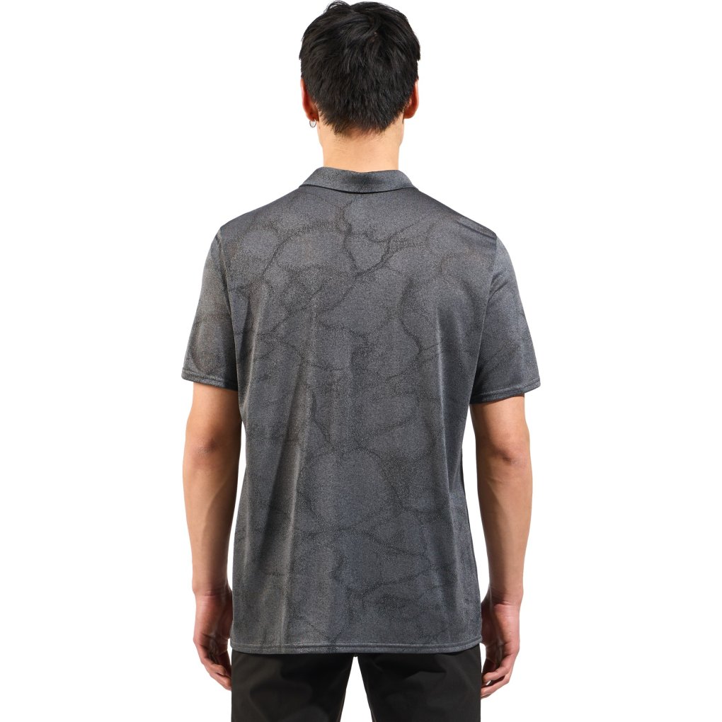 Odlo Ascent Chill-Tec Polo Shirt Men - black melange