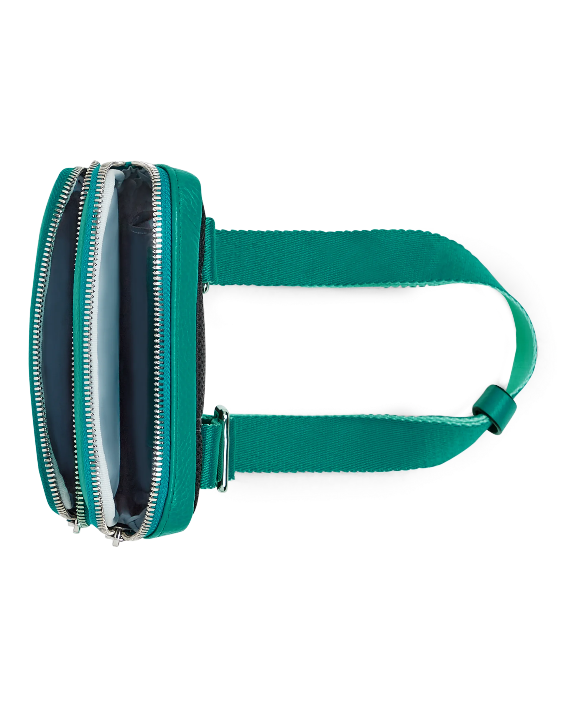 ECCO Flat Pouch Umhängetasche aus Leder Grün