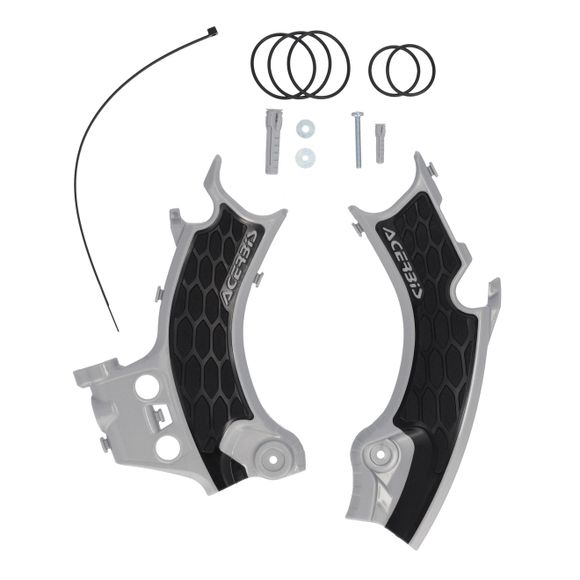 Acerbis X-GRIP frame protector - Gray / BlackRef: AE6135 / 0026618.223