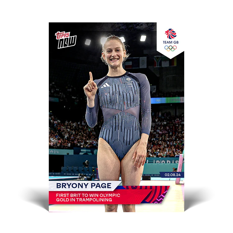 Bryony Page - First Brit to win Olympic gold in trampolining - 2024 Team GB TOPPS NOW® Card 15