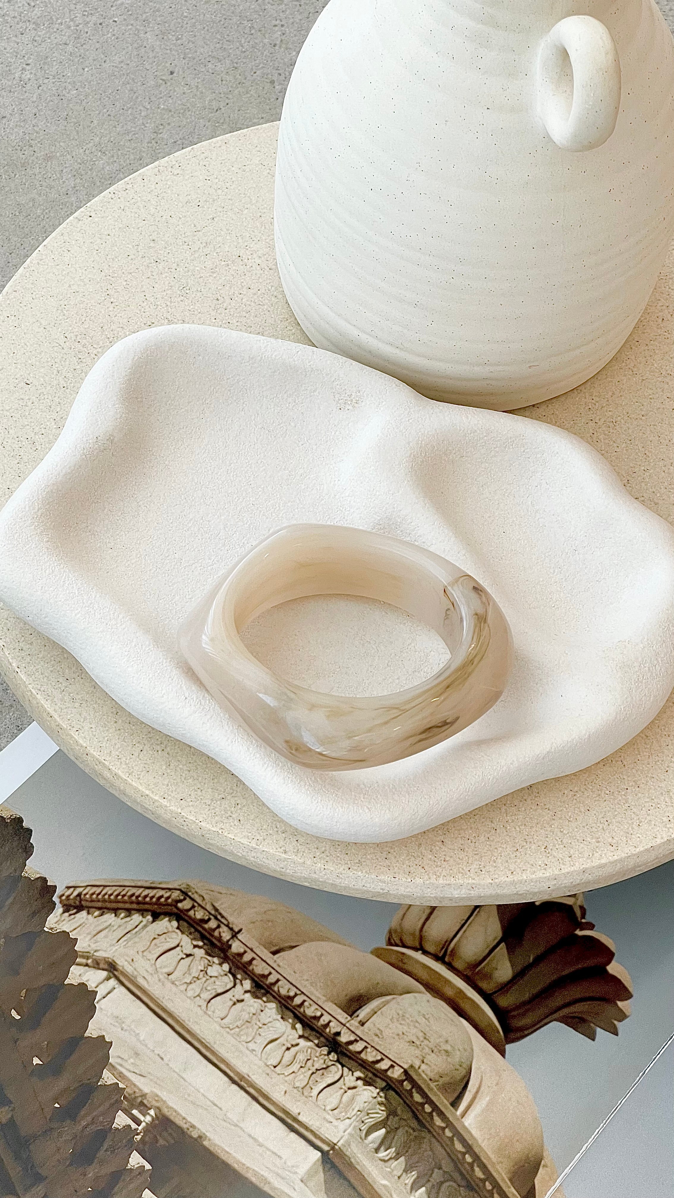 Salazar Bangle - Vanilla Resin