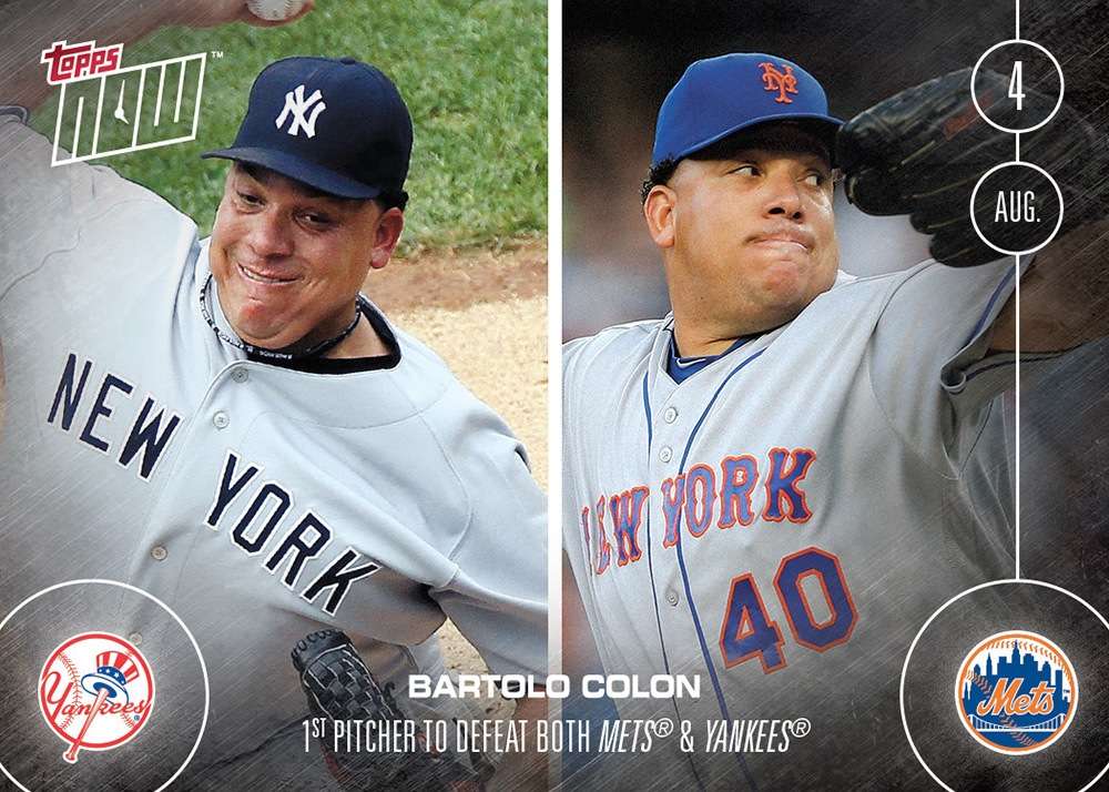 Bartolo Colon - 8/4/16 TOPPS NOW® Card 315 - Print Run: 741