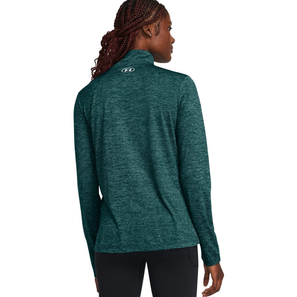 Under Armour UA Tech™ Twist 1/2 Zip Long Sleeve Top Women - Hydro Teal/White