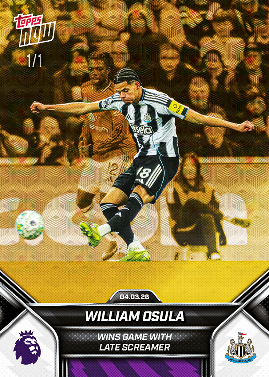 William Osula - 2025-26 Premier League Topps NOW® - Card 153 - PR: 396