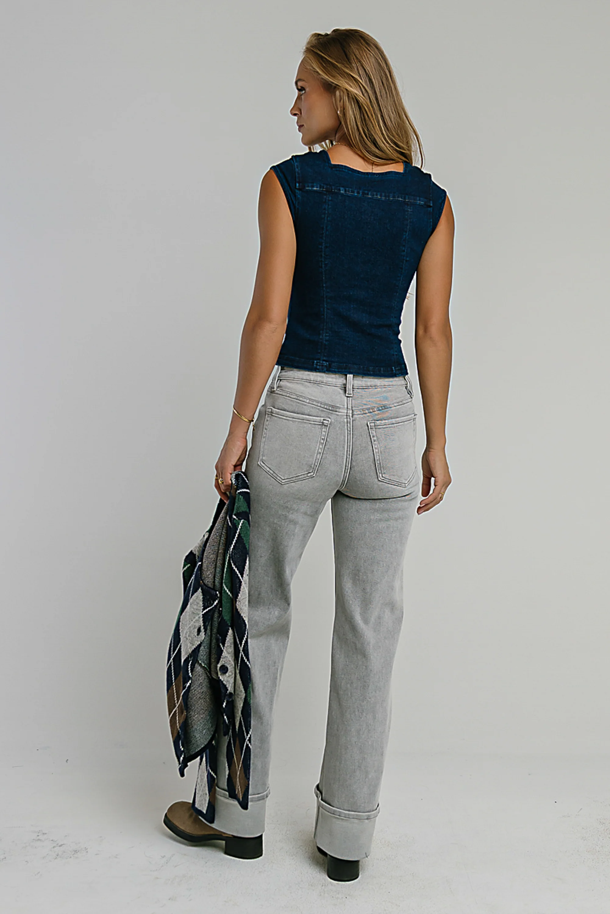 Vinnie Mid Rise Wide Leg Jeans