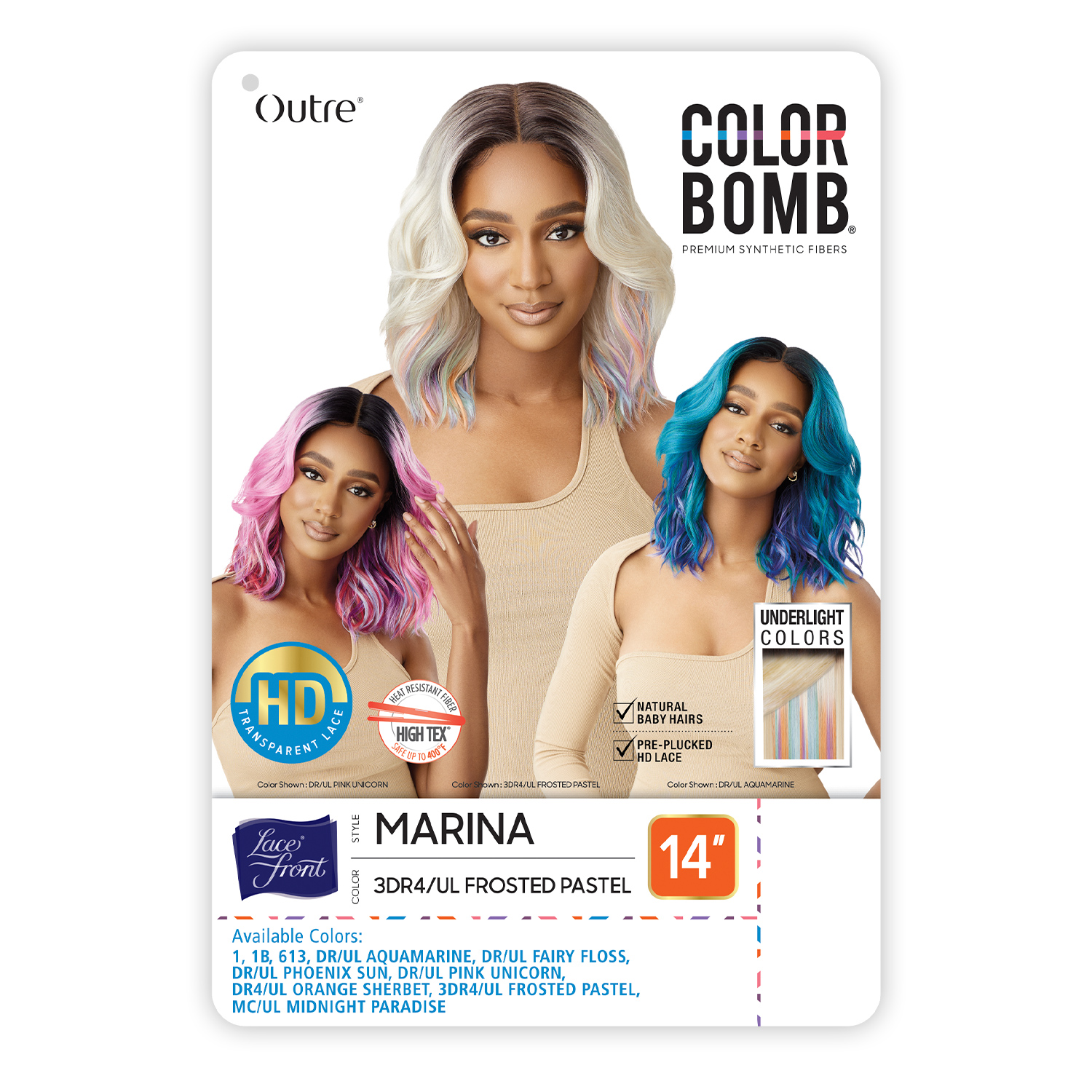 Outre HD Lace Front Wig Color Bomb Marina