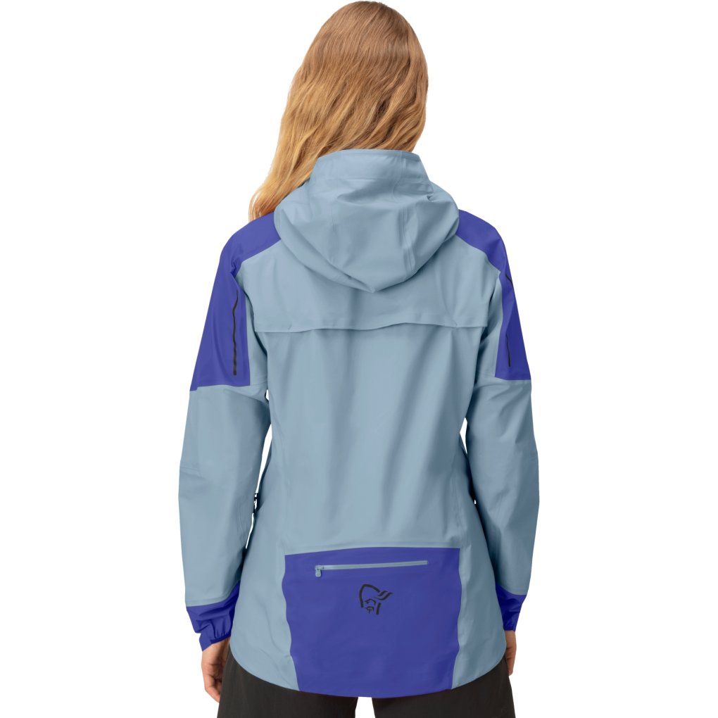 Norrona senja Gore-Tex Active Jacket Women - Royal Blue/Blue Fog