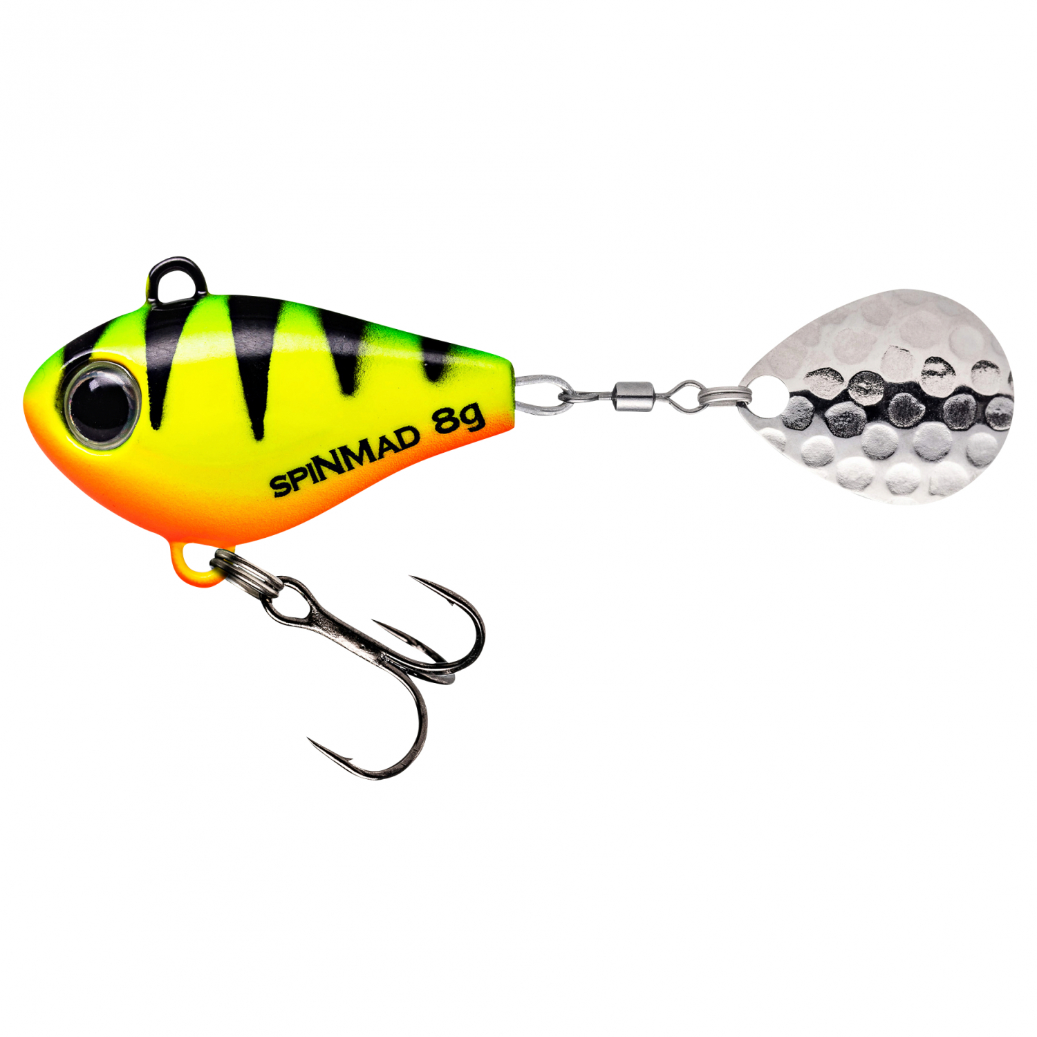 SpinMad Lead Head Spinners Jigmaster (Firetiger, 8 g)