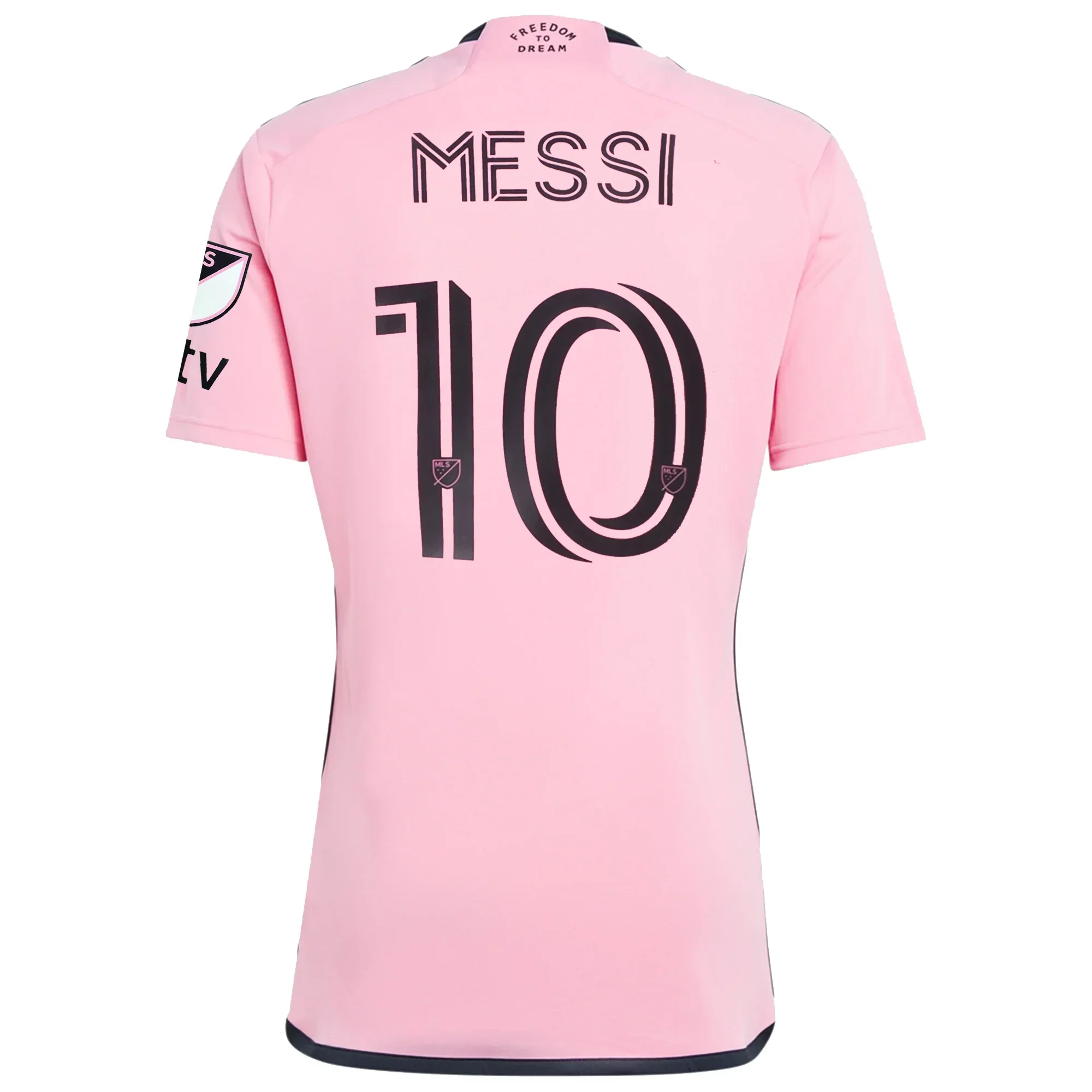 Inter Miami Lionel Messi Royal Caribbean Home Jersey w/ MLS + Apple TV Patches 24/25 (Easy Pink)