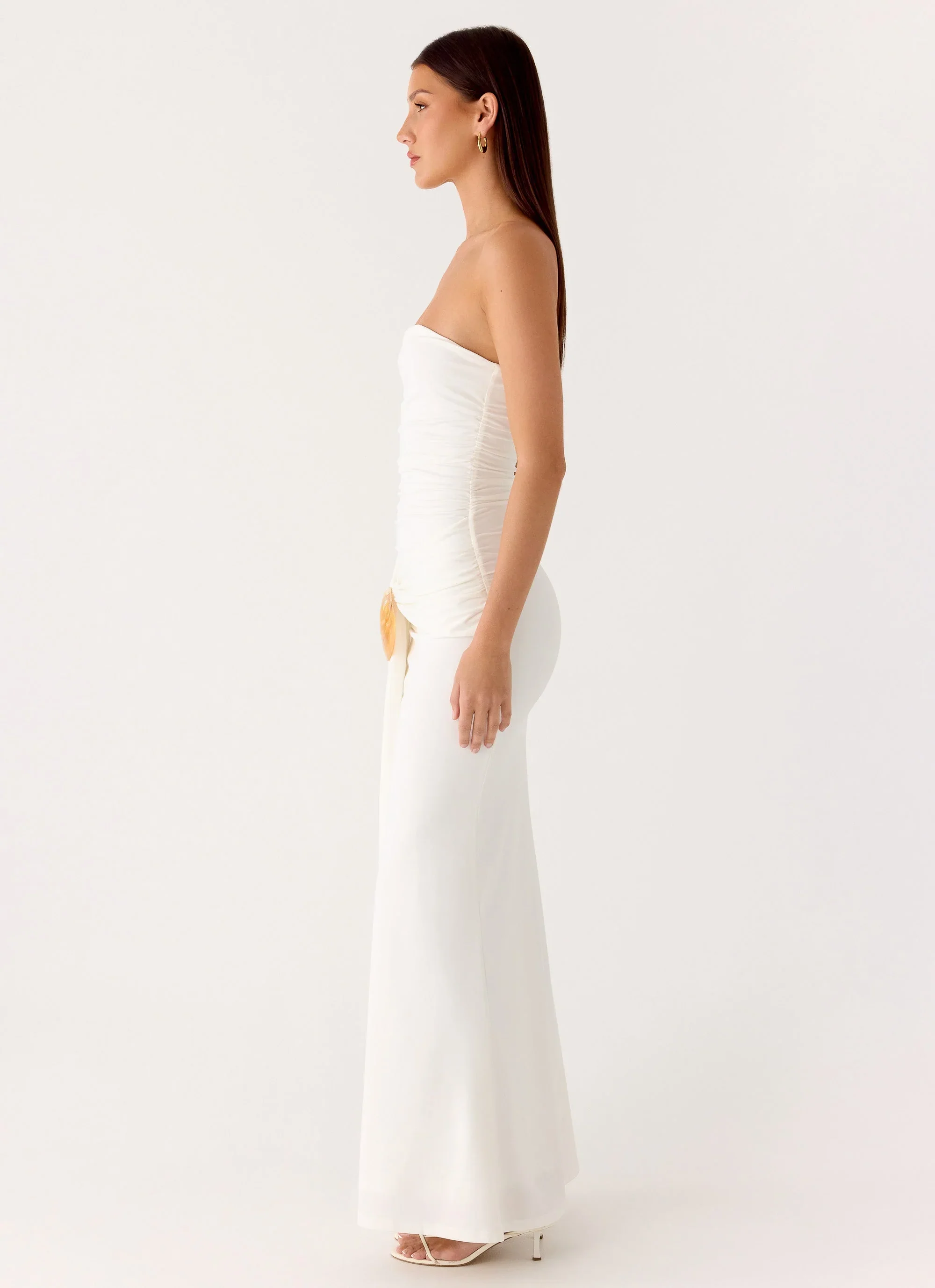 Party After Party Shell Maxi Dress - White