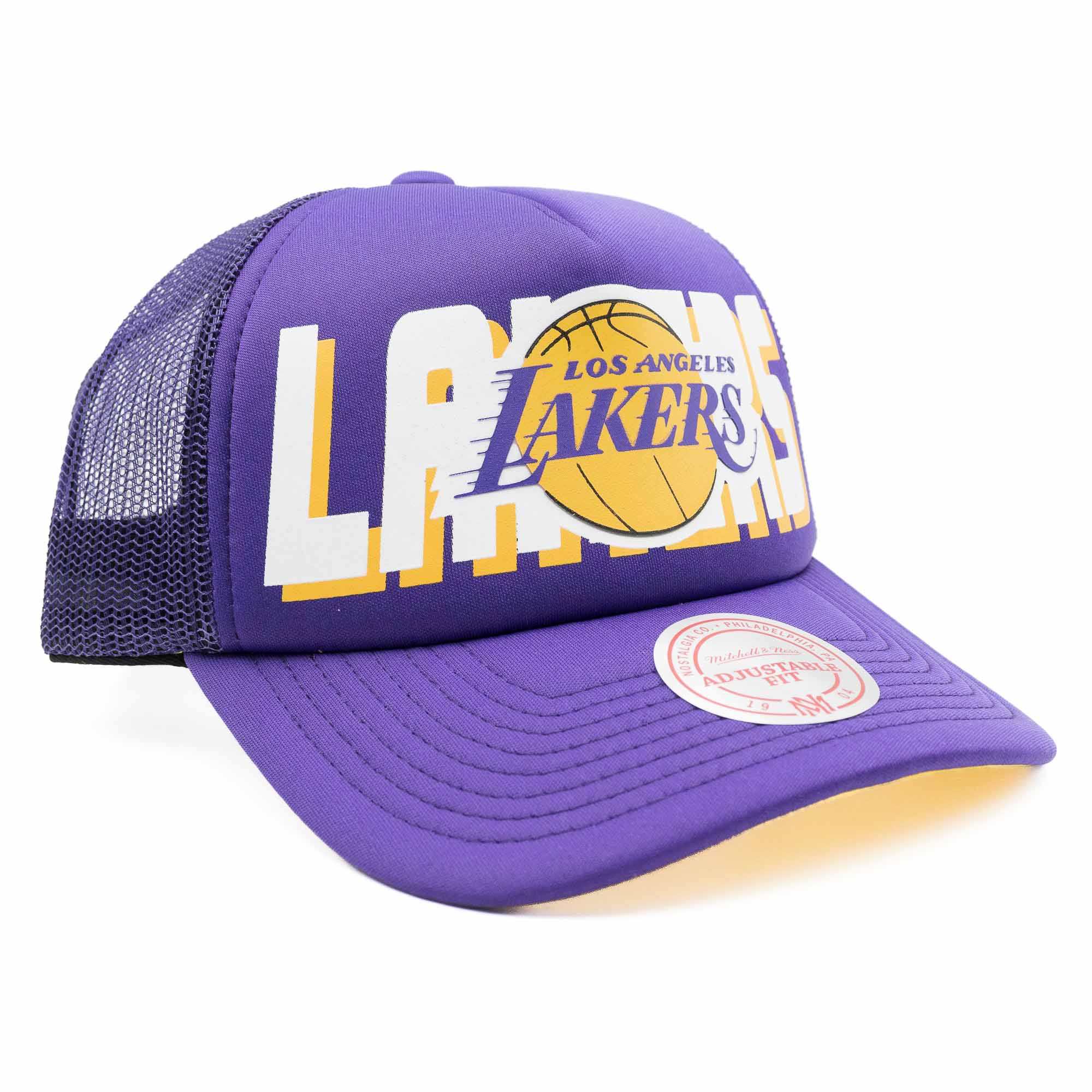 Los Angeles Lakers NBA Billboard Mitchell & Ness Trucker Cap