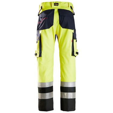 Trousers Reinforced front of leg, High-Vis Class 1