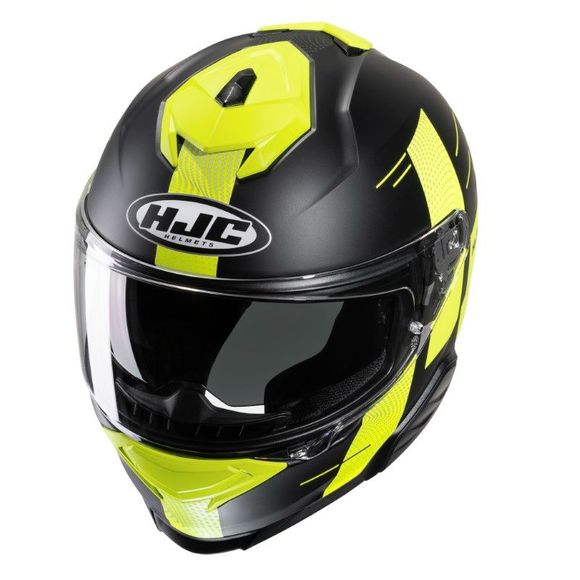 HJC I71 full face helmet - PEKA - Black / YellowRef: HJ1024-C57634
