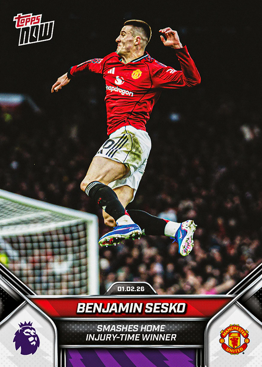 Benjamin Sesko - 2025-26 Premier League Topps NOW® - Card 122 - PR: 978