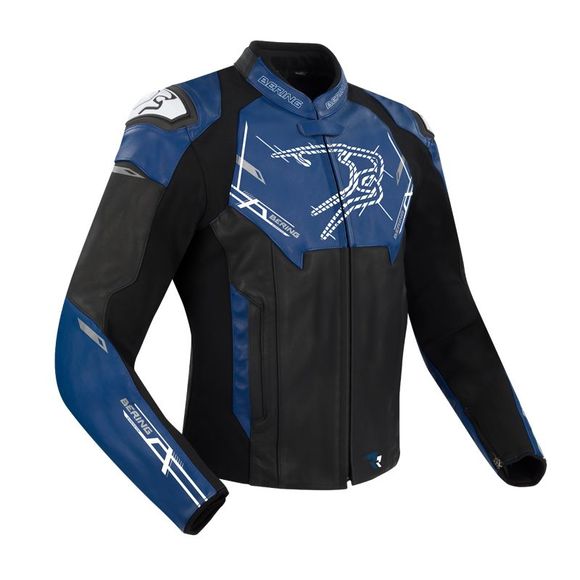 Bering Snap Motorcycle Jacket - Black / BlueRef: Br1543-C144
