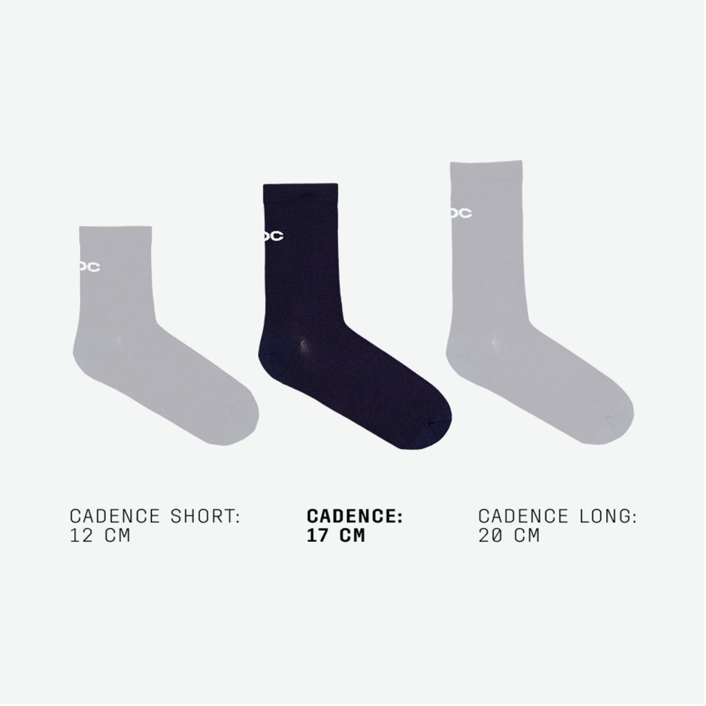 POC Cadence Road Socks Medium - 1670 Apatite Navy