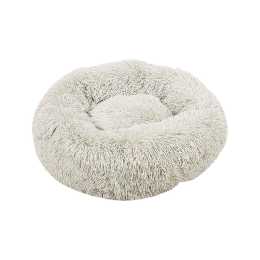 Beeztees Yali Plush Donut Bed - Beige - 50 cm