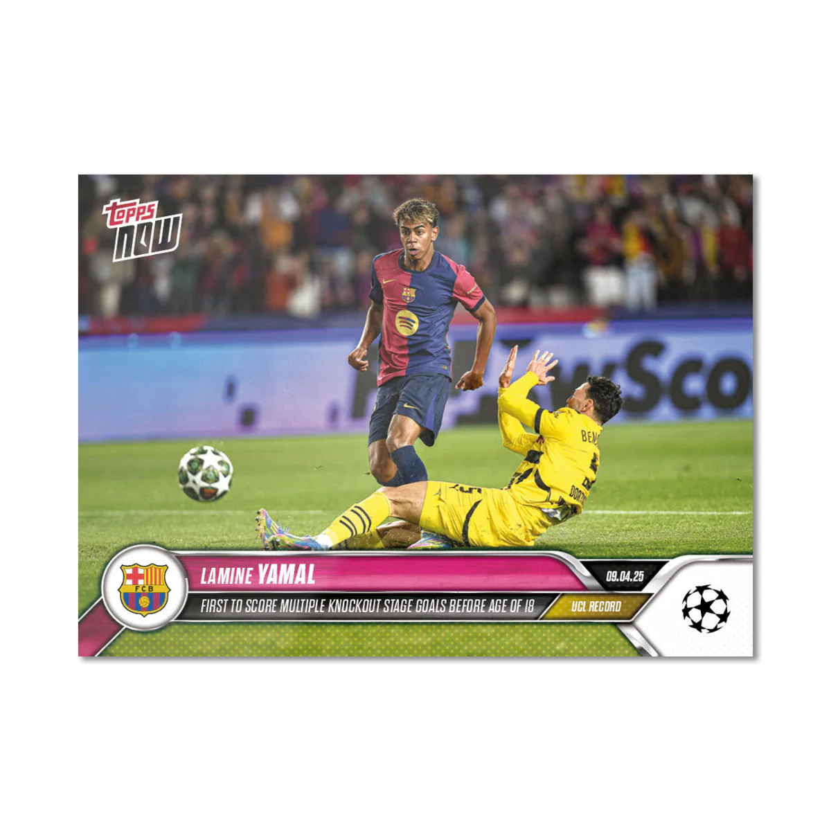 Lamine Yamal - 2024-25 UCL Topps NOW® - Card 134