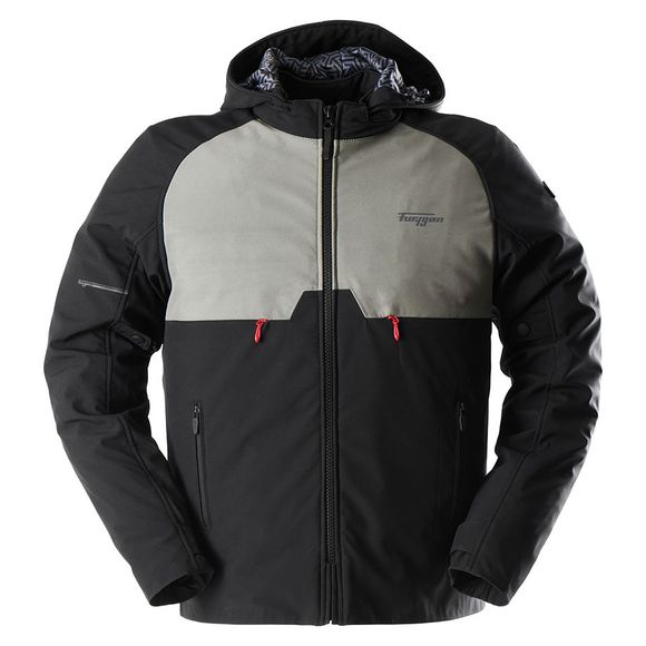 Furygan Addax Motorcycle Jacket - Black / GreenRef: FU1315