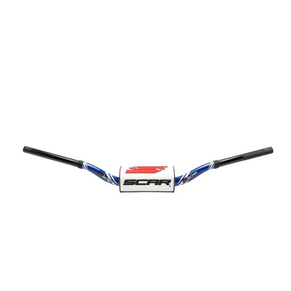 Handlebar Scar O² Color Ø28.6 - Yamaha Yz/Yzf - Blue Universal - WhiteRef: Scr0084