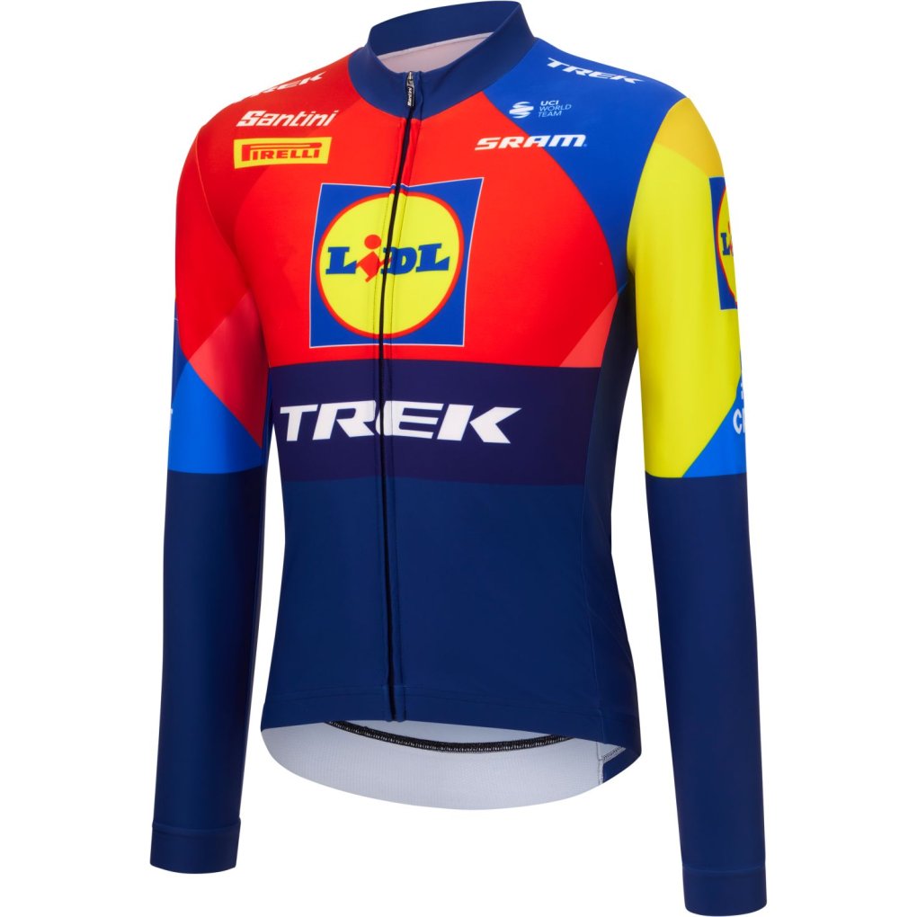 Santini Team Lidl-Trek 2025 Replica L/S Jersey Men RE216675C25LT - print