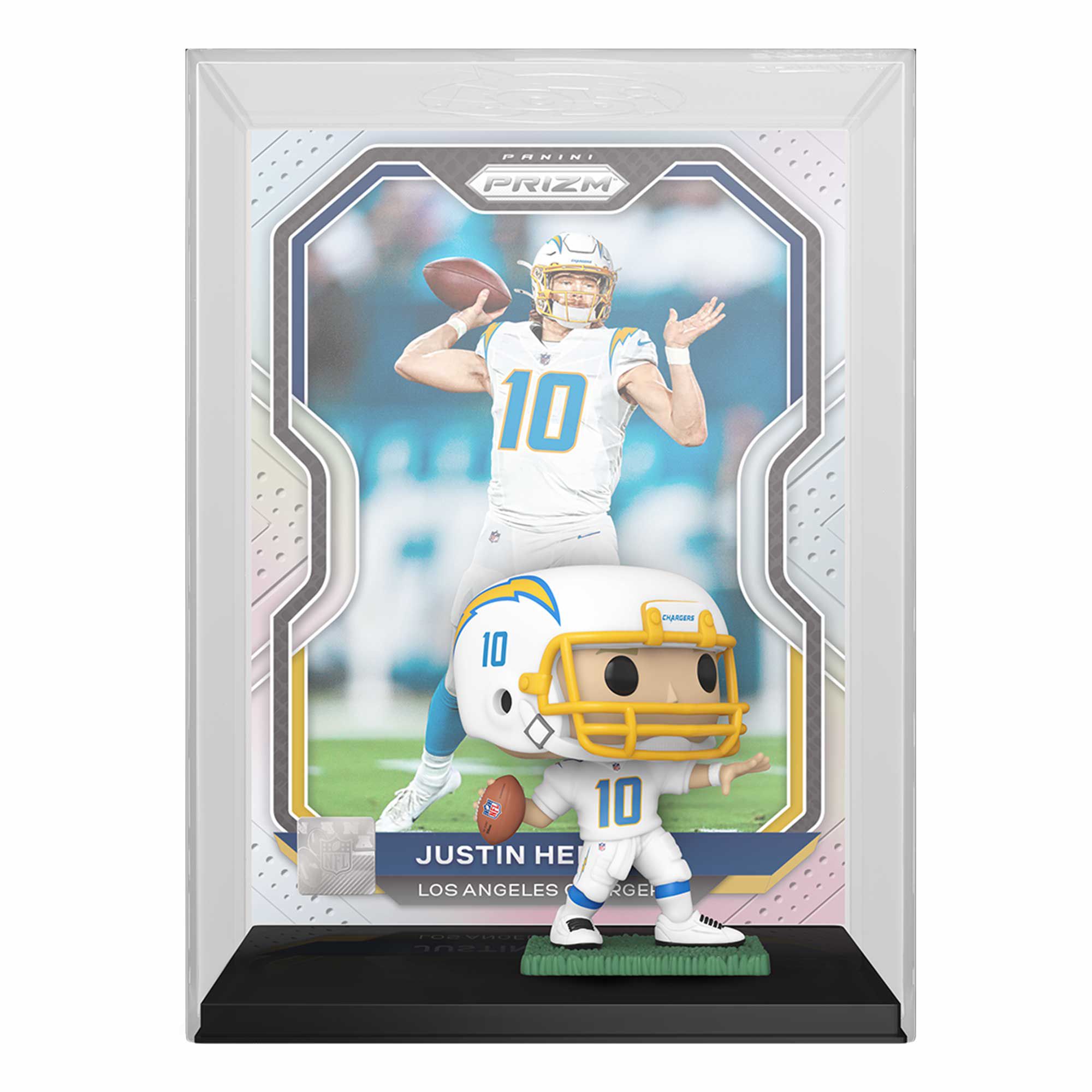 Funko POP! Trading Cards #08 Justin Herbert Los Angeles Chargers Prizm NFL Figure