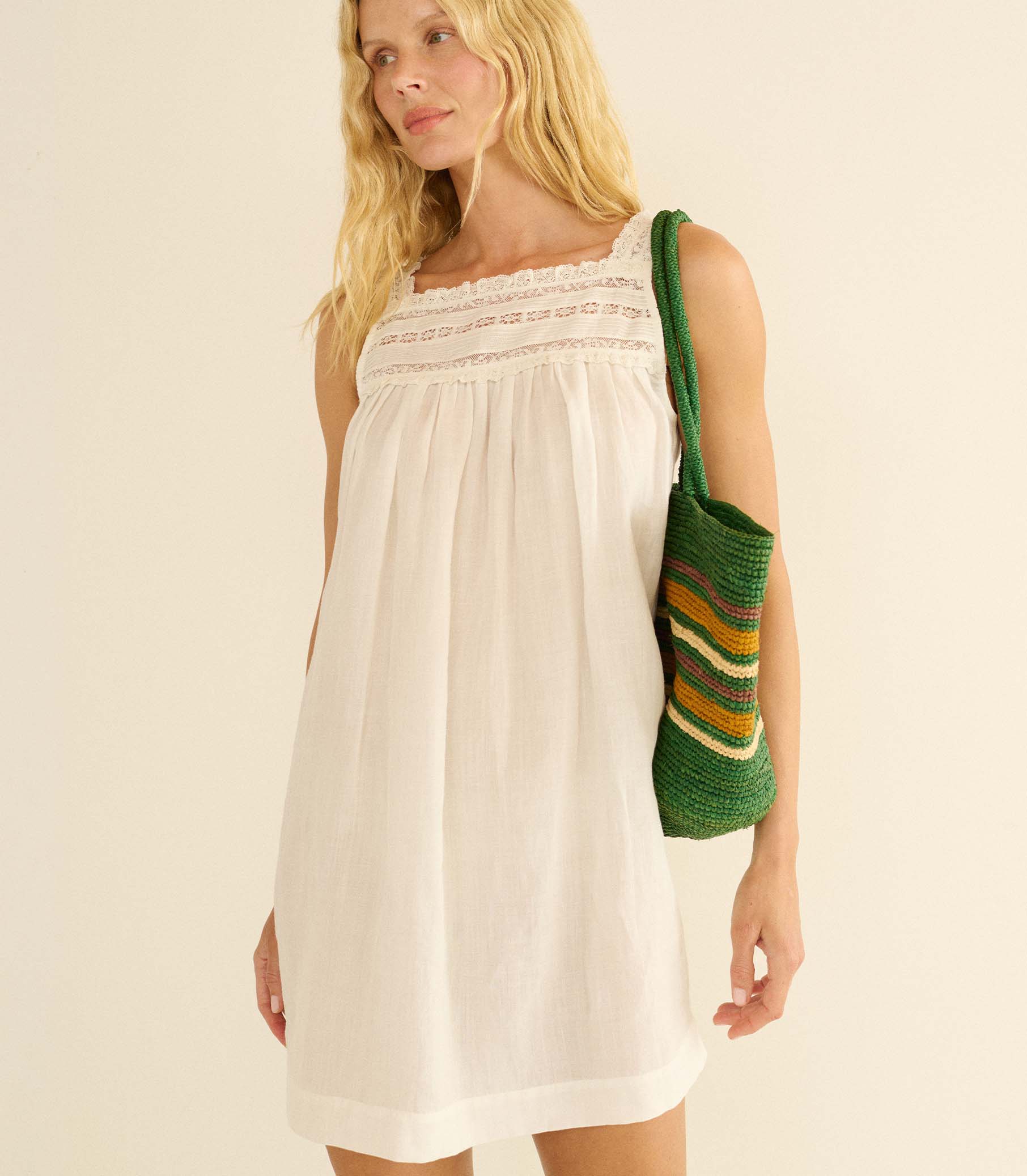 Bea Mini Dress - Salt