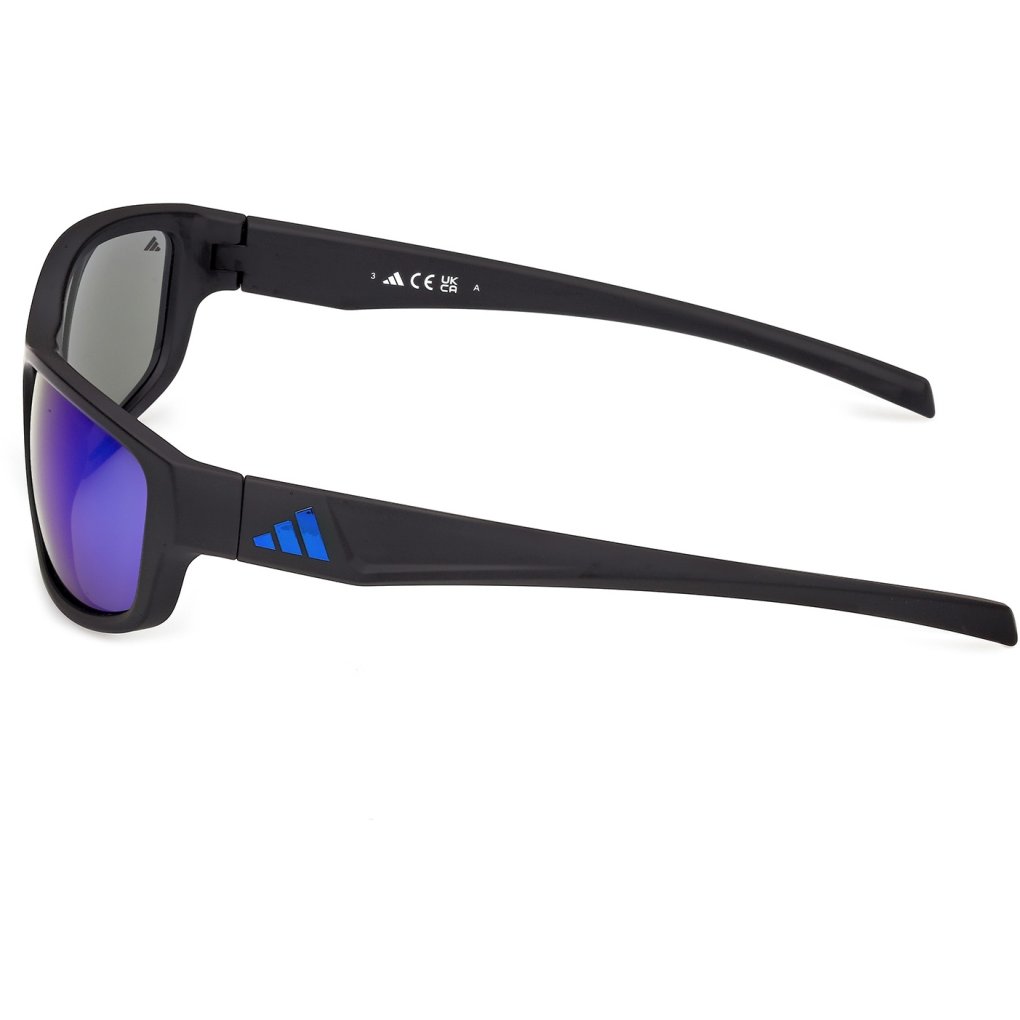 adidas Essentials ES0005 Glasses - matte black / blue mirror