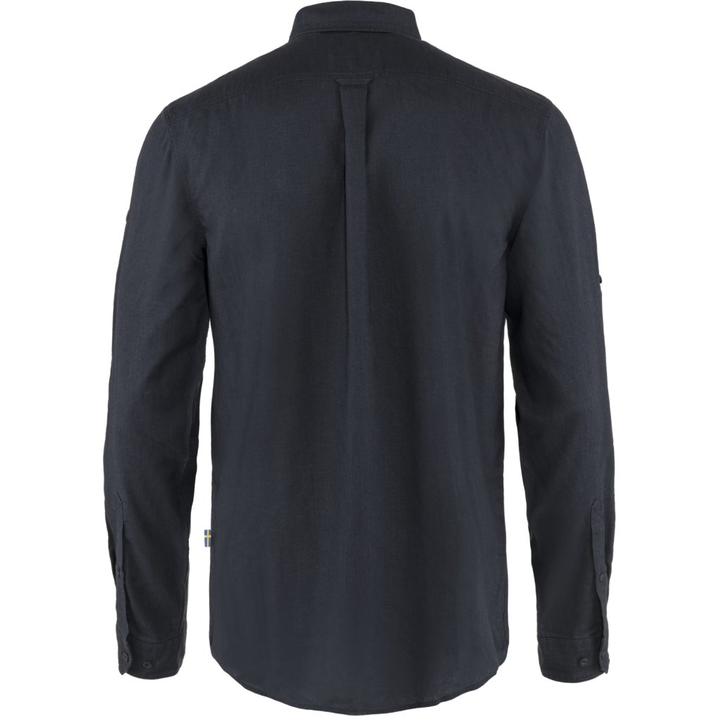 Fjällräven Övik Travel Longsleeve Shirt Men - dark navy