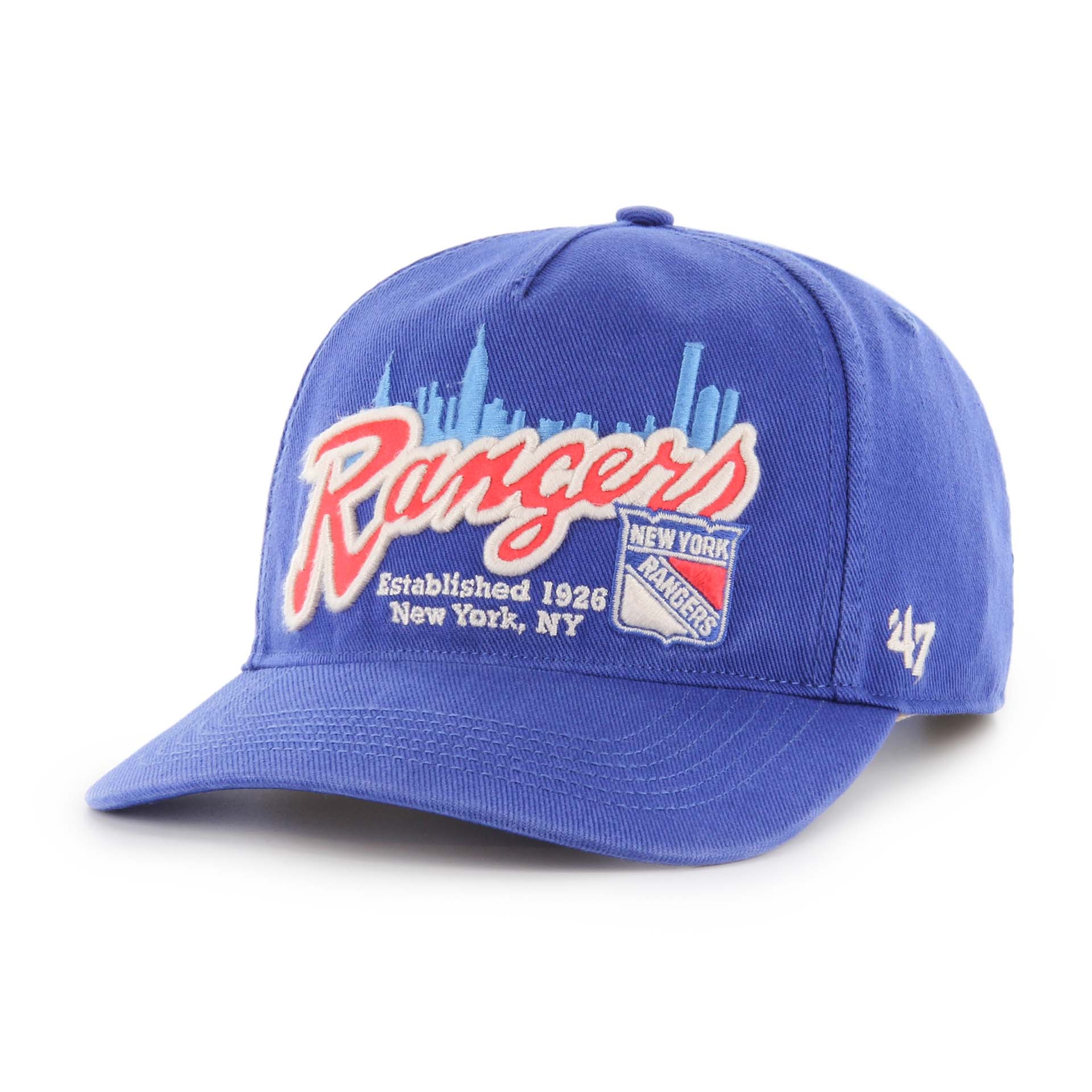 New York Rangers Hitch Charlton '47 Adjustable NHL Cap Blue