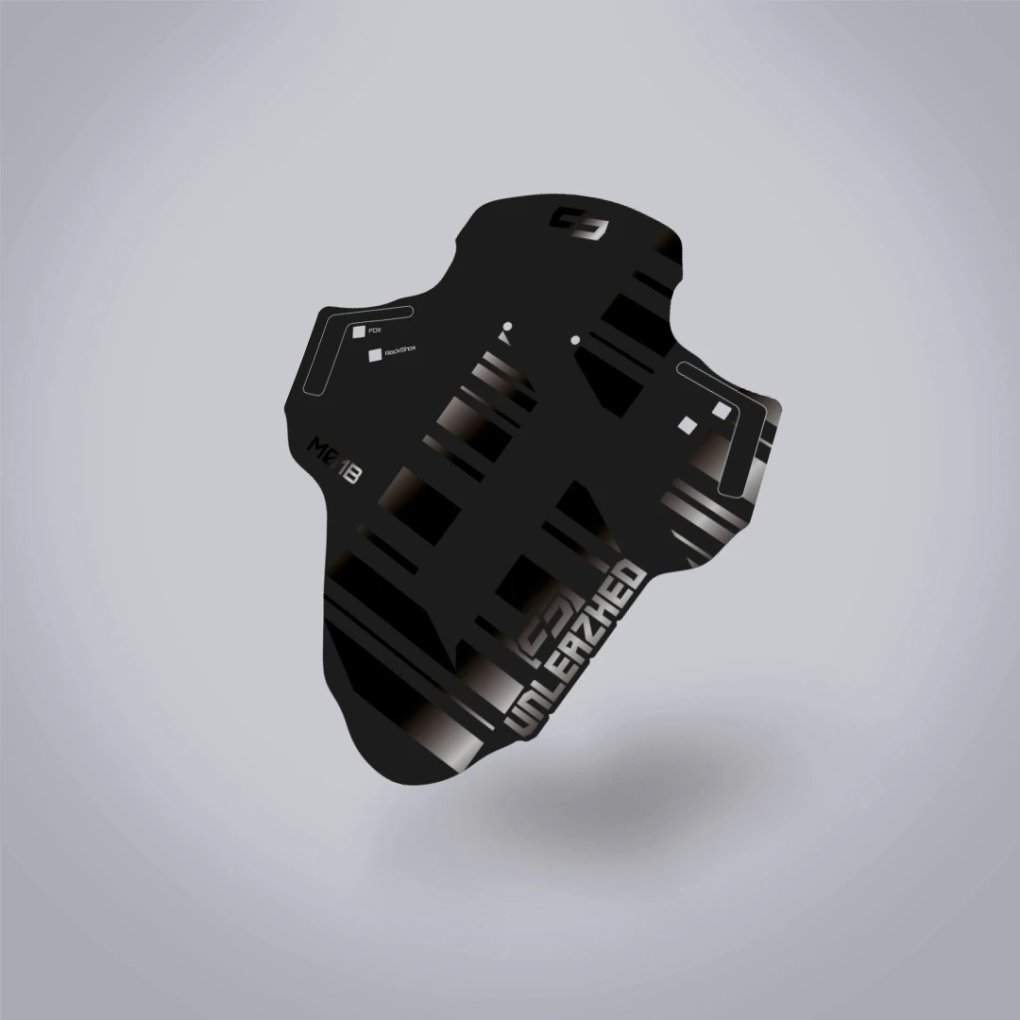 Unleazhed Unsplash M01 Bolt On Mudguard - Black