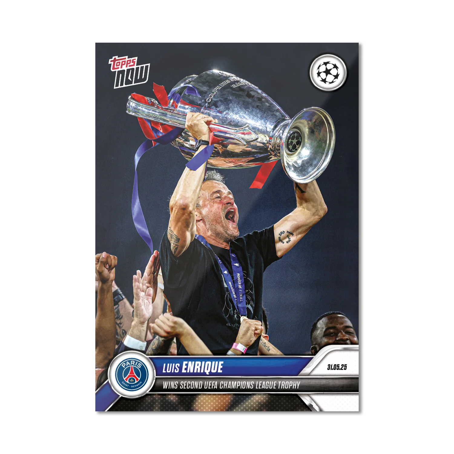 Luis Enrique - 2024-25 UCL Topps NOW® - Card 161 - LOOK FOR AUTO