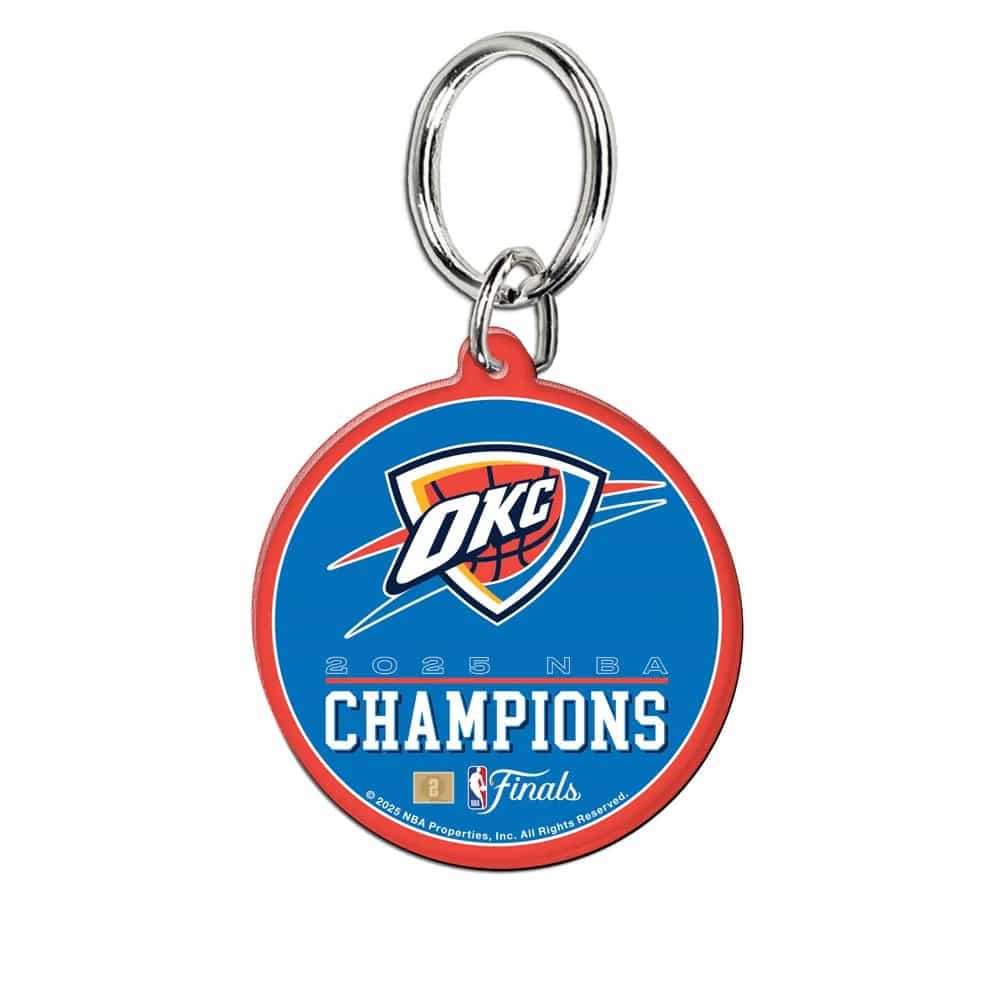 Oklahoma City Thunder 2025 NBA Champions Acrylic Key Ring