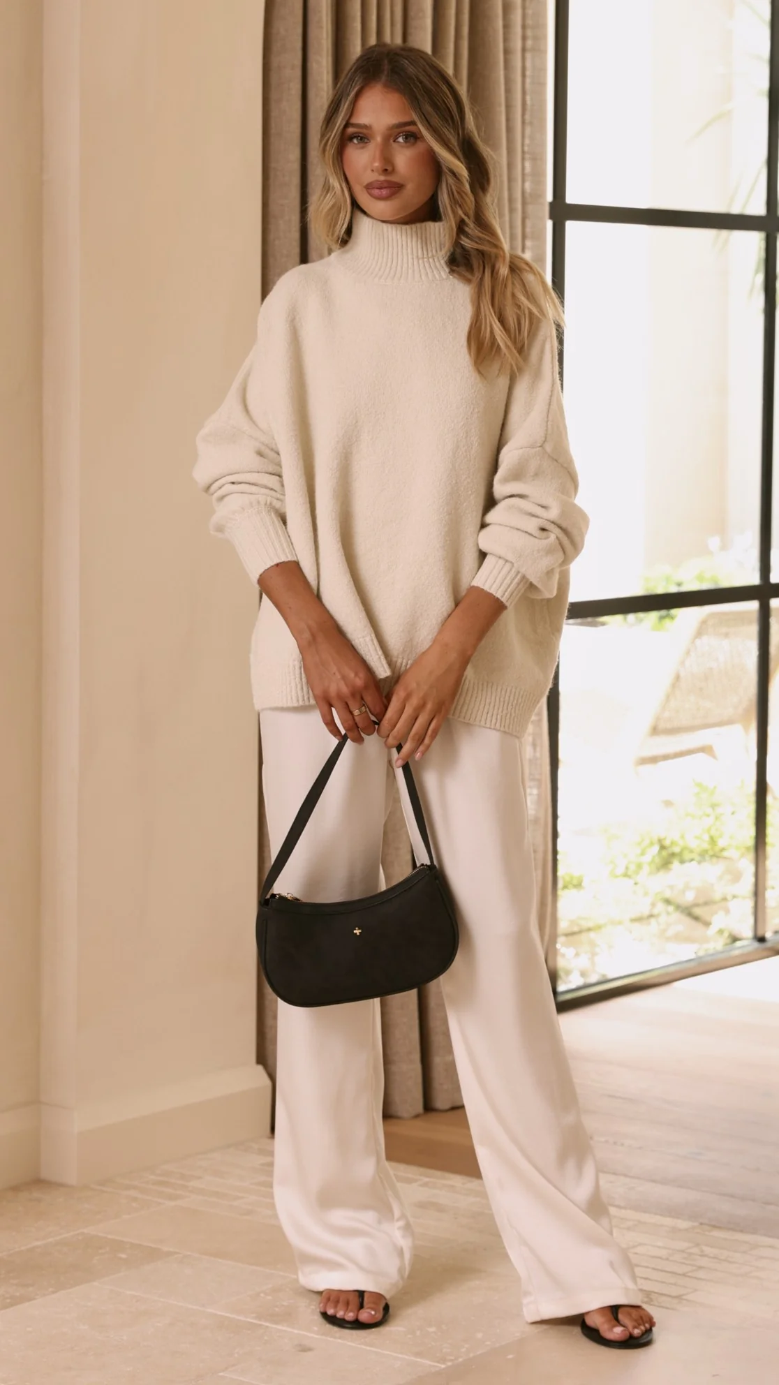 Harita Knitted Sweater - Cream