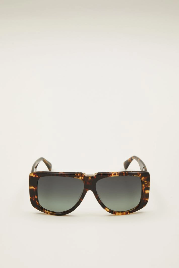 Mask sunglasses  - BROWN