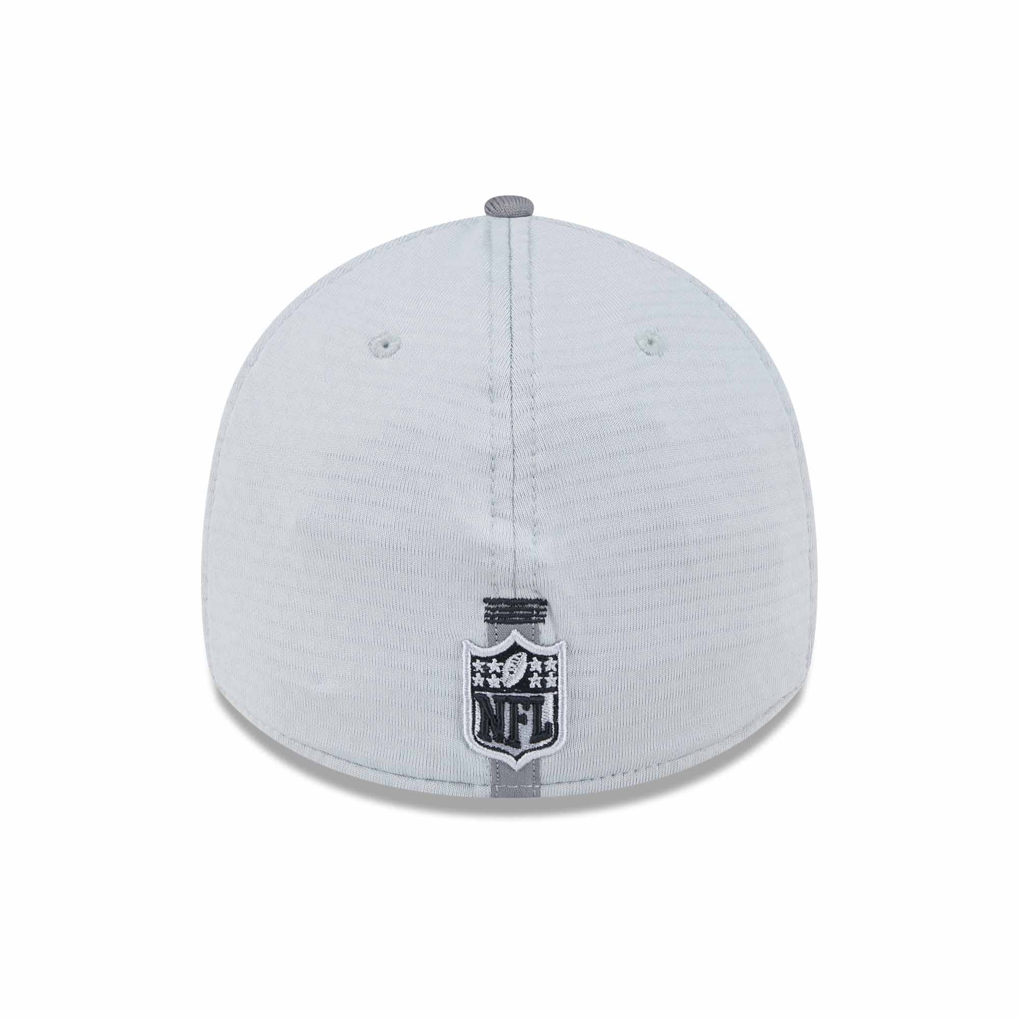 Las Vegas Raiders 2024 NFL Training Camp New Era 39THIRTY Flex Cap Gray