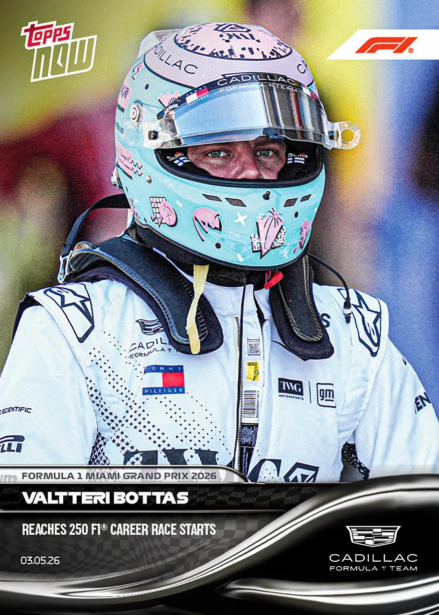 Valtteri Bottas - 2026 Formula 1® Topps NOW® - Card 24 - PR: 3387