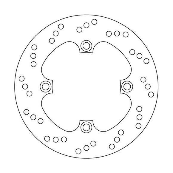 Brembo round fixed rear brake discRef: 68B40749