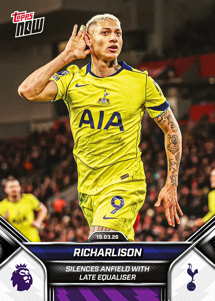 Richarlison - 2025-26 Premier League Topps NOW® - Card 159 - PR:532