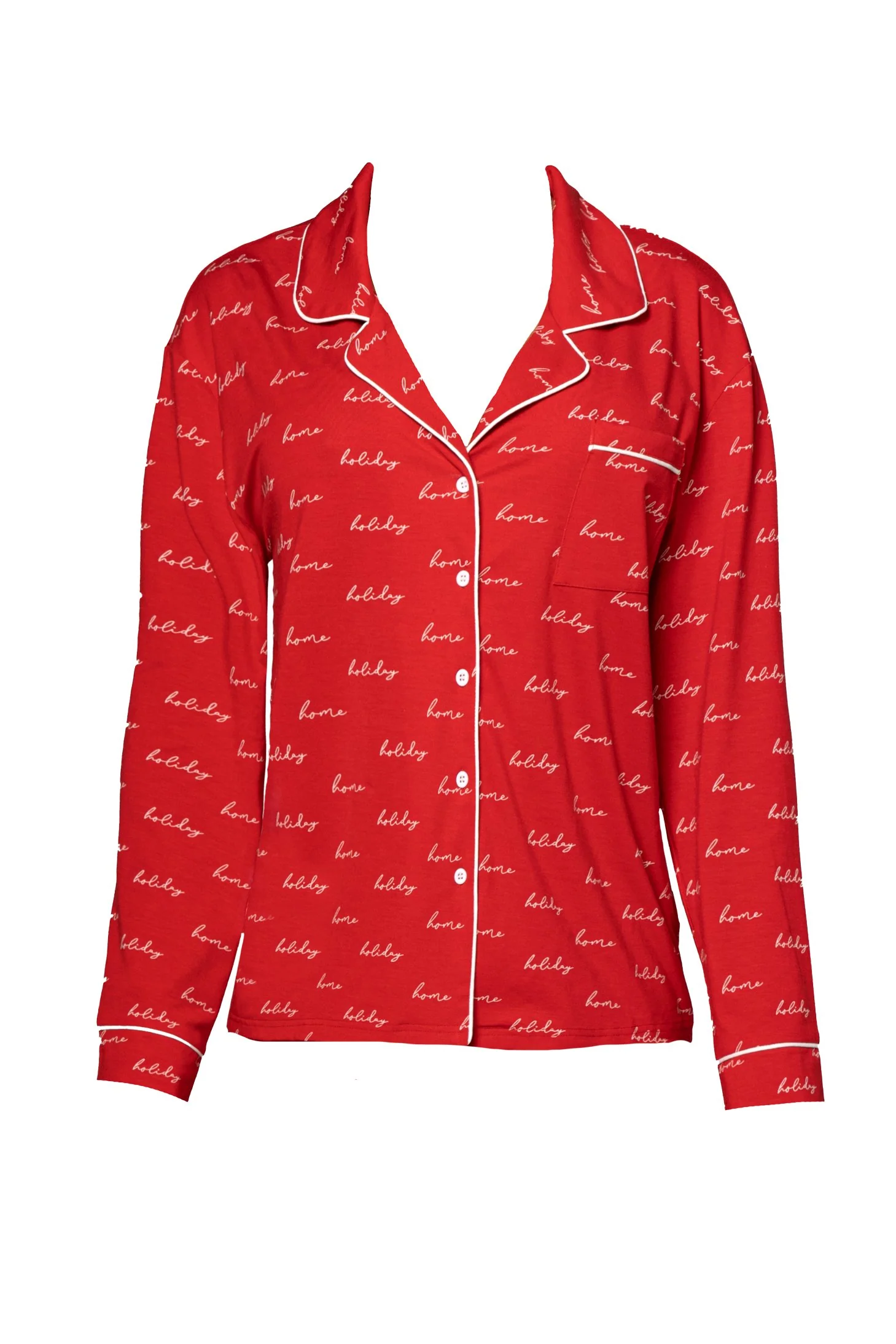 Red Home For The Holiday Adult Top