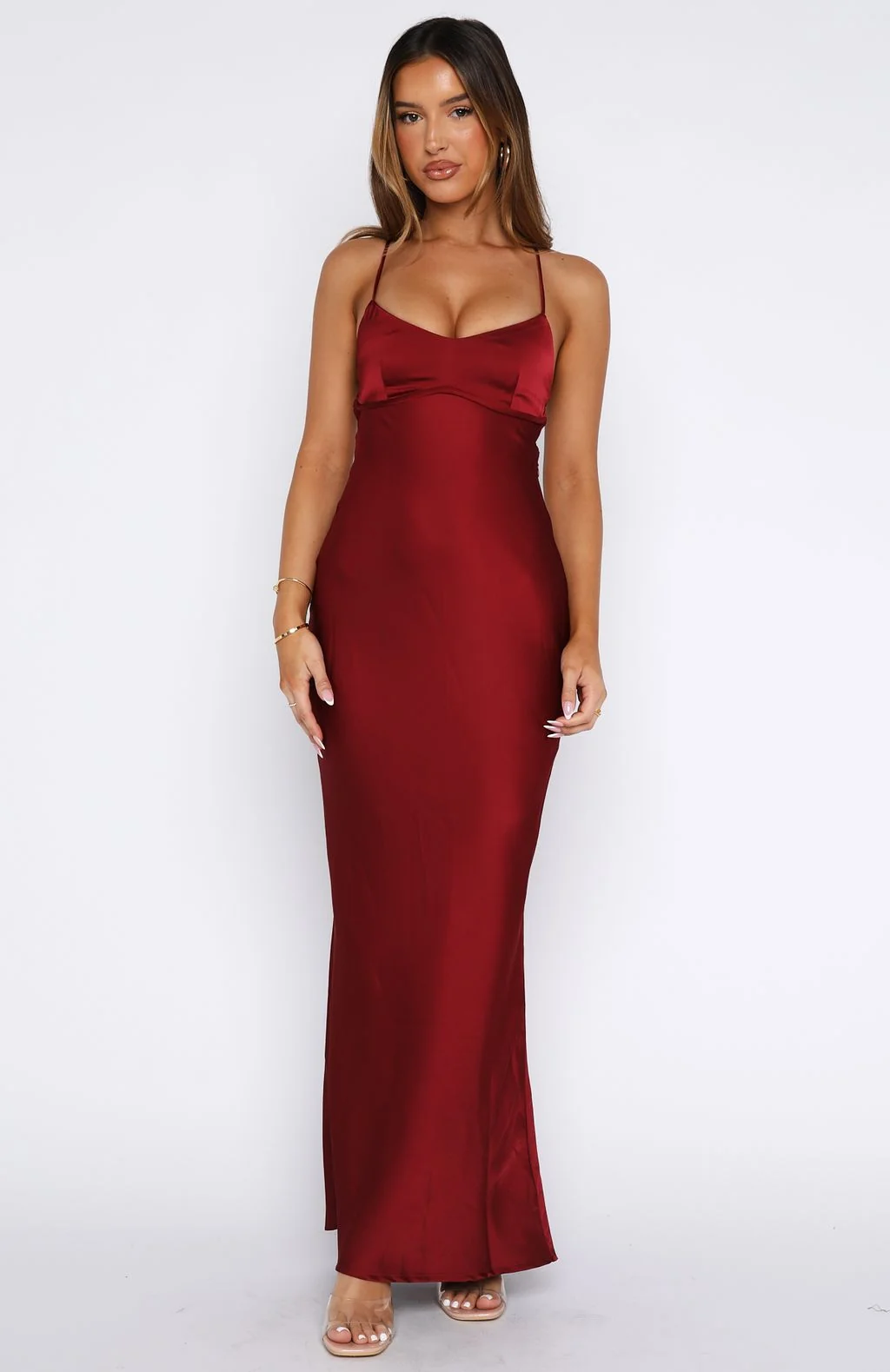 It's Not The Same Maxi Dress Burgundy