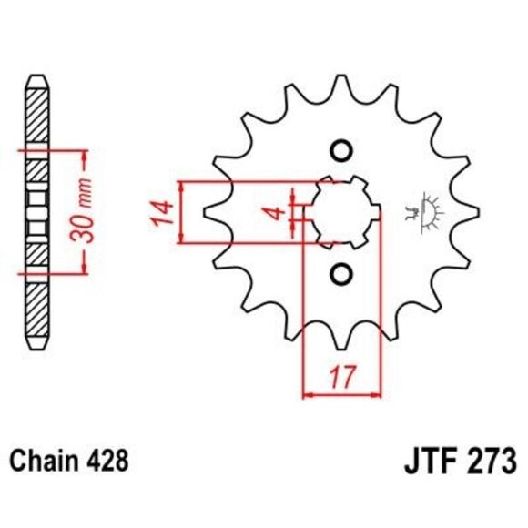JT. Standard steel 273 - 428Ref: Jtc01794A / 1077315003