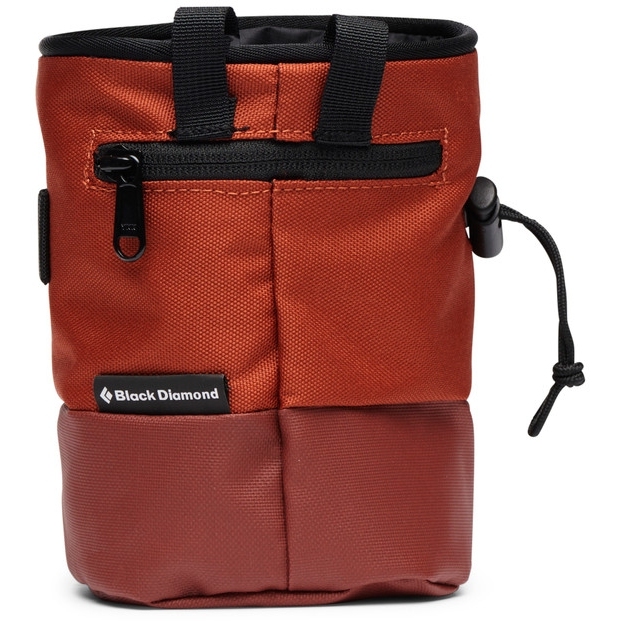 Black Diamond Mojo Zip Chalk Bag - S/M - Burnt Sienna